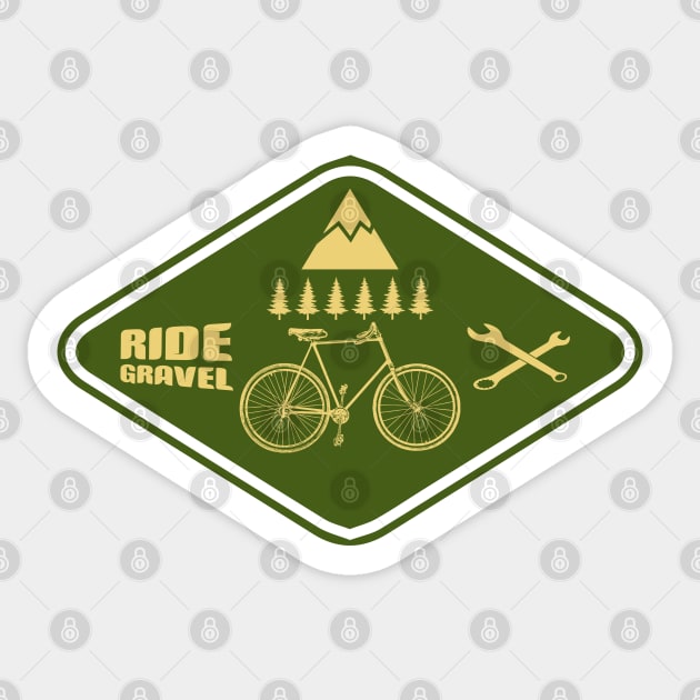 Ride Gravel Sticker by Alexander Luminova